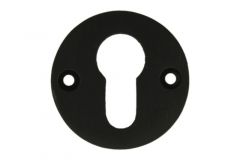 Profilzylinder Rosette Ø 50mm Gusseisen schwarz
