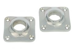 Satz Rosetten Chrom Øloch 15mm