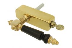 Griff Dreh/Kipp abschließbar (1890) Messing poliert Horn