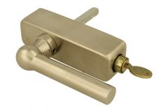 Griff Dreh/Kipp abschließbar "Chemin de fer" Nickel matt