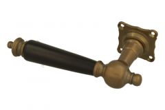 Einzelner Türgriff Links Messing patiniert Ebenholz (1905)