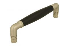 Küchengriffe 20er Jahre Nickel matt. Lochabstand 128mm