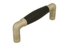 Küchengriffe 20er Jahre Nickel matt. Lochabstand 96mm