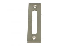 Schließblech "Tonnen Design" Nickel matt