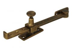 Fensterfeststeller Messing patiniert 190mm