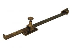 Fensterfeststeller Messing patiniert 325mm