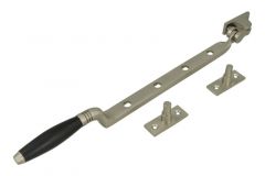 Fensterfeststeller 335mm "Tonnen Design" Nickel matt