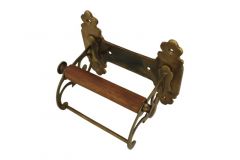 Toilettenpapierhalter Elegantes Modell Messing patiniert