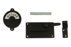 Libre-Occupé Verschluss 92×52mm Schwarz Pulverbeschichtet