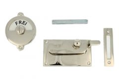 Frei-Besetzt WC-Verschluss 92×52mm Messing vernickelt