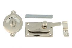 Frei-Besetzt WC-Verschluss 70×39mm Messing vernickelt