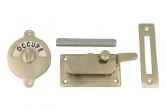 Libre-Occupé WC-Verschluss70×39mm Mattnickel