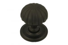 Haustürknopf Gusseisen Schwarz klein