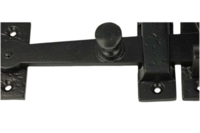 150mm 6 Schlichter Ringtor Riegel Griff Gartentor Tür schwarz oder