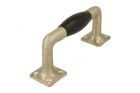 Ziehgriff 130mm schlichte Design Mattnickel Ebenholz