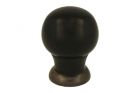 Schrankknopf Bakelit mit Messing patiniert 39mm H48mm
