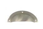 Griffmuschel Mattnickel 100x40mm gegossen 70 Gramm