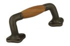 Schiebefenster Griff 134mm geschwungen Gusseisen grau
