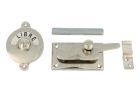 Libre-Occupé WC-Verschluss 70×39mm Messing vernickelt