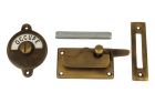 Libre-Occupé WC-Verschluss Messing patiniert 70×39mm