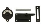 Frei-Besetzt WC-Verschluss Schwarz Pulverbeschichtet 70x39mm