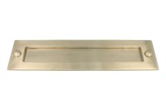 Briefschlitz Haustür Mattnickel 30er Jahre