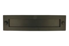 Briefschlitz Haustür Messing Schwarz Pulverbeschichtet