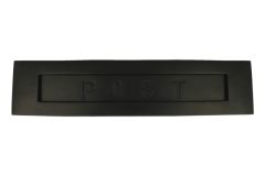 Briefschlitz Haustür "POST" Messing schwarz