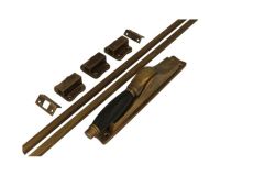 Treibriegel Messing patiniert Ebenholz (1928)