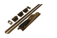 Treibriegel Messing patiniert Ebenholz (1895)