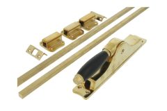 Treibriegel Messing poliert Ebenholz (1929)