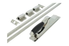 Treibriegel Messing vernickelt Ebenholz (1929)