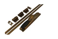 Treibriegel Messing patiniert Ebenholz (1932)