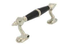 Ziehgriff 175mm Messing vernickelt Bakelit (1900)