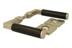 Türgriff "Bauhaus" Nickel matt Ebenholz