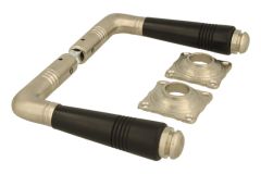 Türgriff Mattnickel Ebenholz Drückerpaar (1908)