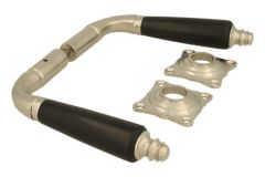 Türgriff Mattnickel Ebenholz Drückerpaar (1904)