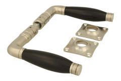 Türgriff Mattnickel Ebenholz Drückerpaar (1926)