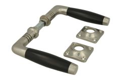 Türgriff "Tonnen Design" Mattnickel Ebenholz