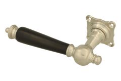 Einzelner Türgriff Links Mattnickel Ebenholz (1905)