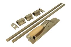 Treibriegel Nickel matt Buchenholz (1930)