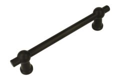 Küchengriffe Gusseisen Schwarz 128mm Lochabstand