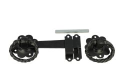 Gartentor Beschlag Ring Blumenmotiv 175x77mm Gusseisen