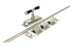 Basküleverschluss Fenster Messing vernickelt 1908