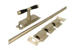 Basküleverriegelung Fenster Nickel matt Ebenholz (1918)