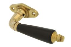 Fensterriegel Messing poliert Ebenholz (1904)