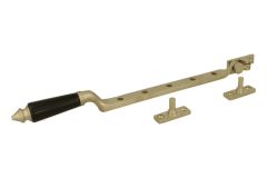 Fensterfeststeller Nickel matt Ebenholz (1890)