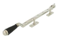 Fensterfeststeller Messing vernickelt Bakelit 300mm (1908)