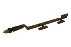 Fensterfeststeller Messing patiniert Horn (1890)