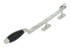 Fensterfeststeller Messing vernickelt Bakelit 315mm (1932)